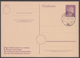 P 314 II B, Blanko "Berlin", 15.1.45 - Postkarten