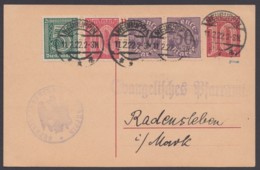 DP 4, Bedarf Mit Zusatzfrankatur, Gepr. Infla Berlin - Postcards