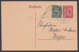 DP 4, Bedarf Mit Zusatzfrankatur D 16 - Cartoline