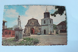 CPA  MARTINIQUE   F.W.I MARIN EGLISE DU XVII ET STATUE DU DOCTEUR DUQUESNAY - Le Marin