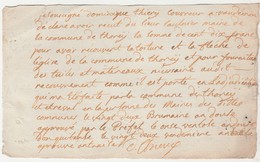 22 Brumaire An XII / Thiery Couvreur / Pour Avoir Réparé Toit & Flèche église /Préfet Mairie 54 Thoney Lyautey Vaudémont - ... - 1799