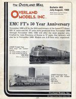 Catalogue -revue OVERLAND MODELS Mail Bulletin 83 July-August 1989 - English