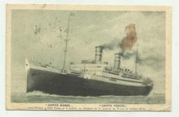 NAVE CONTE ROSSO - CONTE VERDE - LLOYD SABAUDO VIAGGIATA FP - Steamers