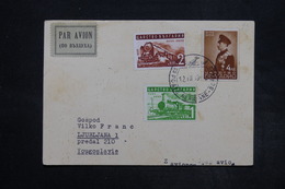 BULGARIE - Carte Par Avion Pour La Yougoslavie En 1939 , Affranchissement Plaisant - L 27129 - Covers & Documents
