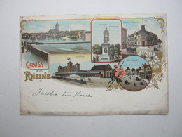 RHEINE,  Bahnhof ,Schöne Karte  Um 1901 - Rheine