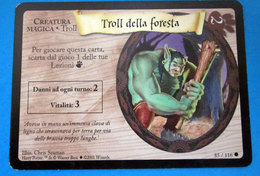 HARRY POTTER TROLL DELLA FORESTA CARD WIZARDS 2001 - Harry Potter