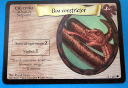 HARRY POTTER BOA CONSTRICTOR CARD WIZARDS 2001 - Harry Potter