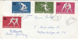 RUMÄNIEN 1969 - 4 Sondermarken Auf Brief Gel.v. Mamaia N. München - Brieven En Documenten