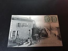 PORT GALLAND Quartier Du Pont Sur La Riviere D’Ain - 1906 Timbrée - Hotel Le PORT GALLAND - Autres Communes