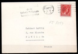 FJ8054 : Luxembourg > France / Flamme Loterie Nationale 1946 - Macchine Per Obliterare (EMA)