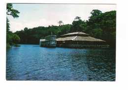 Brésil Brasil Cabana Lago Do Guedes Troppical Lodge At Guedes Lake Lac Bateau Boat + Timbre - Manaus