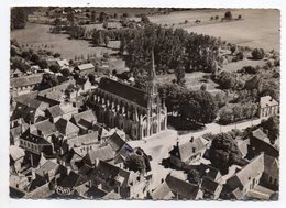 GRACAY--1948--Vue Aérienne--Eglise Notre-Dame........timbre --cachet............à Saisir - Graçay