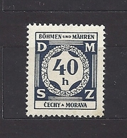 Bohemia & Moravia Böhmen Und Mähren 1941 MH * Mi D 2 Sc O 2 Dienstmarken I. Official Stamps I. - Neufs