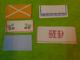 Lot De 20  Porte Serviette Tous Differents -fleur-monogramme--lapin Etc... - Other & Unclassified