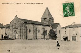 87. CPA. BUSSIERE POITEVINE.  église Saint Maurice.  1906. - Bussiere Poitevine