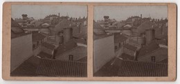 Photo Stereo Originale Photographe De Roanne Vue Au Dessus Des Toits - Stereo-Photographie