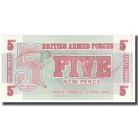 Billet, Grande-Bretagne, 5 New Pence, KM:M47, NEUF - British Armed Forces & Special Vouchers