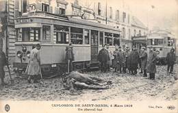 93-SAINT-DENIS- EXPLOSION DE SAINT-DENIS 4 MARS 1916 UN CHEVAL TUE - Saint Denis