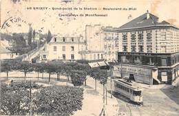 93-LE-RAINCY- ROND-POINT DE LA STATION, BOULEVARD DU MIDI TRAMWAY DE MONTFERMEIL - Le Raincy