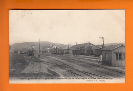 CPA  " Aspect General De La GARE Des LAUMES Et De La Montagne D'Alise Sainte-Reine " Pour LA GACILLY  2 Coct 1905 - Venarey Les Laumes