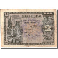 Billet, Espagne, 2 Pesetas, 1938, 1938-04-30, KM:109a, TTB - 1-2 Pesetas