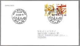 CIGÜEÑA - STORK. Brittnau, Suiza, 1994 - Mechanical Postmarks (Advertisement)