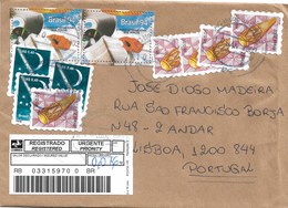 Brazil Registered Cover To Portugal - Brieven En Documenten