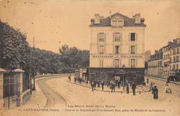 94-SAINT-MAURICE- QUAI DE LA REPUBLIQUE ET LA GRANDE RUE, PRISE DU MOULIN DE LA CHAUSSEE - Saint Maurice