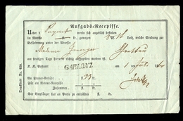 Austria - Return Receipt From 1860, With Cancel Garlonz / 2 Scans - Autres & Non Classés