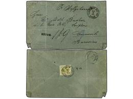 BOSNIA-HERZEGOVINA. Mi.8 II. 1896 (June 10). Registered Cover To CZERNOWITZ Franked On Reverse With Single 1879/98  20kr - Other & Unclassified