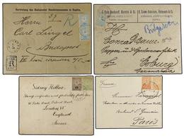 BULGARIA. 1891-97. Eigth Covers, Different Frankings, Some Registered. - Other & Unclassified