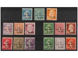 ** FRANCIA. Yv.246/48, 249/51, 253/55, 266/68, 275/77. 1927-31. Juego Completo  'Caisse D'Amortissement'.   Yvert.1.675€ - Autres & Non Classés