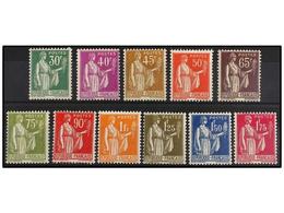 ** FRANCIA. Yv.280/89. 1932-33. SERIE COMPLETA. Muy Bonita. Yvert.325€. - Andere & Zonder Classificatie