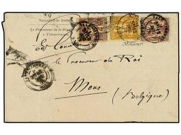 FRANCIA. 1879. Entire Letter To MONS Franked By Type Sage 1877-80  2 C.  Brown On Straw, Scarce  3 C.  Yellow On Straw A - Sonstige & Ohne Zuordnung