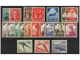 ** ALEMANIA. Mi.586/87, 588/97, 598/99, 600/02, 603, 604/05. 1935-36. Complete Sets, Never Hinged. Michel.372€. - Other & Unclassified