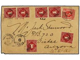 AFRICA ORIENTAL BRITANICA. 1913. Envelope To BISBEE, AZ, USA Franked  6 C.  E. Africa & Uganda Cancelled  MACHAKOS  Date - Sonstige & Ohne Zuordnung