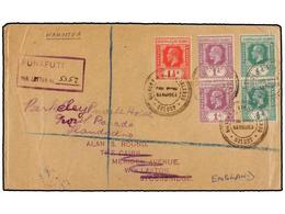 GILBERT Y ELLICE. (1920 CA.). Envelope Franked By  1/2 D.  (2),  1 D.  (2) And  1 1/2 D.  Tied By Circular  GILBERT-ELLI - Other & Unclassified