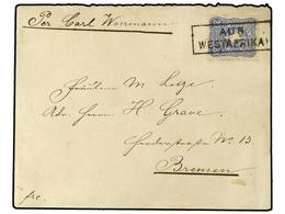 COSTA DE ORO. 1889 (Oct 11). Woerman Line Cover Endorsed From Quittah To Bremen Franked By Germany 1885  20pf.  Ultramar - Other & Unclassified