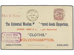 COSTA DE ORO. Sg.27. 1899. KPONG To ENGLAND.  1 D.  Lilac And Red, Arrival On Reverse. - Other & Unclassified