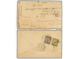 MALAYA. 1932. VIRAICHILAI To MALACCA. Envelope Sent Unfranked, Taxed On Arrival With Straits Settlements  4 Cts.  Green  - Altri & Non Classificati