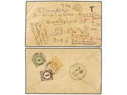 MALAYA. 1938. RAMNAD (India) To SEREMBAN   (Negri Sembilan, Malaya). Envelope Sent Unfranked, Taxed On Arrival With  1 C - Altri & Non Classificati