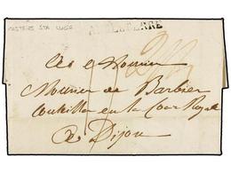 SANTA LUCIA. 1829 (Aug. 31). Entire Letter From CASTRIES To DIJON (France) Mailed Prepaid Via London With Manuscript  2s - Autres & Non Classés