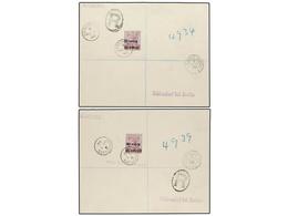 SEYCHELLES. Sg.43, 44. 1902. SEYCHELLES To GERMANY.  45 Cts. On 1 R.  And  30 Cts.   On 1 R.  Two Covers Arrival On Reve - Sonstige & Ohne Zuordnung