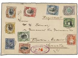 TONGA. Sg.38/49. 1908. NUKUALOFA To CANADA. Espectacular Franking, Transits And Arrival On Reverse. - Altri & Non Classificati