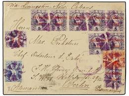 GUATEMALA. Sc.97 (9), 43, 48. 1899. PANZOS A ALEMANIA.  1 Cto.   S. 5 Cts.  Lila (9),  1 Ctvo.  Azul Y  10 Ctvos.  Naran - Other & Unclassified