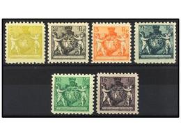 ** LIECHTENSTEIN. Mi.45A/52A. 1921. SET Without 13 Rp. Perf. 9 1/2, Never Hinged. Michel.1.100€. - Sonstige & Ohne Zuordnung