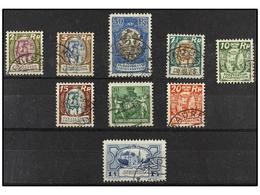 ° LIECHTENSTEIN. Mi.63/71. 1924/25. Complete Set, Fine In Used. Michel.126€. - Other & Unclassified