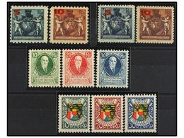 ** LIECHTENSTEIN. Mi.61/62A, 61/62B, 72/74, 75/77. Complete Sets, Never Hinged. LUXE. Michel.395€. - Other & Unclassified