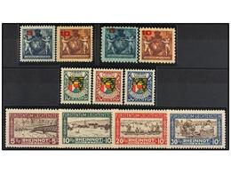 ** LIECHTENSTEIN. Mi.61/62A, 61/62B, 75/77, 78/81. 1924-28. Complete Sets, Never Hinged. LUXE. Michel.435€. - Sonstige & Ohne Zuordnung