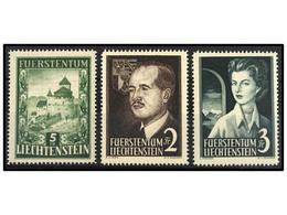 ** LIECHTENSTEIN. Mi.309, 332/33. 1952-55. COMPLETE Sets, Never Hinged. Michel.360€. - Altri & Non Classificati